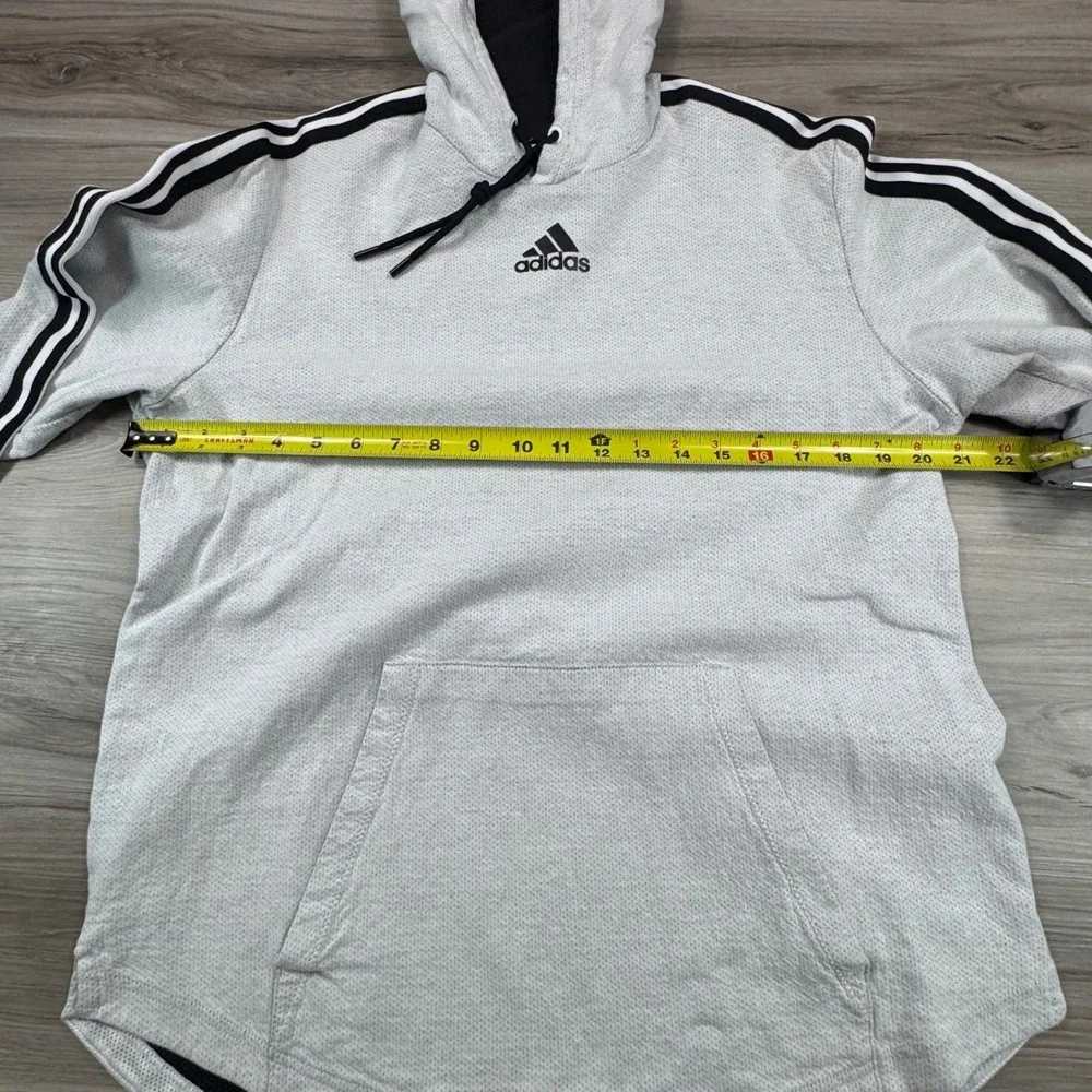 Adidas Men Gray Long Sleeve Hoodie Athletic Performance‎ Casual Size L